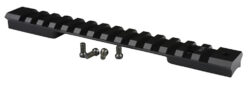 Warne 7664M Mountain Tech Tactical Rail Black Anodized Aluminum HS Precision Savage Style Action, Savage 110 (New), Short Action 0 MOA