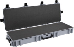 Pelican VCV8000000GRY Vault Double Rifle Case 53" Gray Polyethylene Foam Weather Resistant